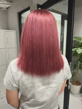 ミディアム カラー 暖色ハイトーン特化 🥇Mioのヘアスタイル