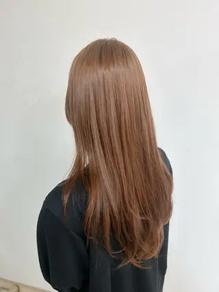 ロング 高崎/暖色カラー /近藤莉々香のヘアスタイル