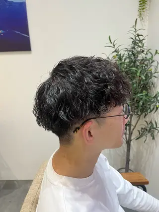 パーマ メンズ 藤田 詩織のヘアスタイル