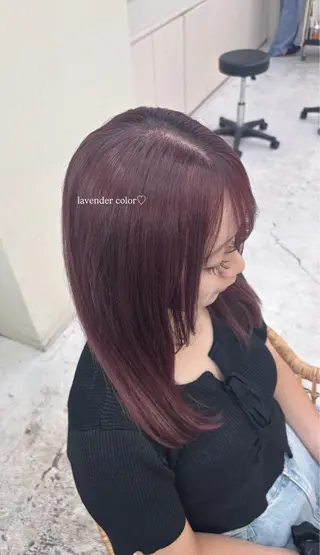 セミロング カラーモデル募集✨️ YUKI🎀☁️のヘアスタイル