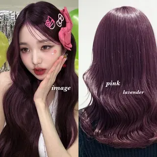 ロング カラー トレンド韓国暖色 ♡momo♡のヘアスタイル