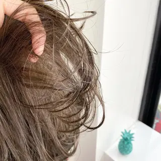 セミロング カラー 海外デザイン🇺🇸 石渡諒太のヘアスタイル