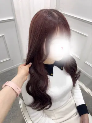 ロング カラー 新井 凪のヘアスタイル