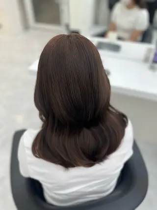 セミロング ♡ナチュラルガーリー ♡ベージュ♡RINAのヘアスタイル