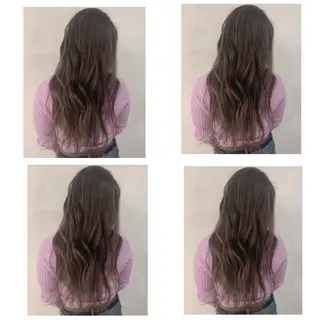 ロング カラー 京都大人女性ショート 徒歩1分/秋山のヘアスタイル