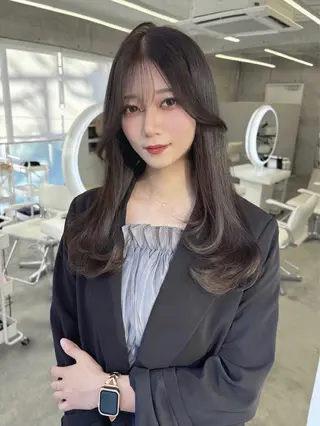セミロング 石川 裕将のヘアスタイル