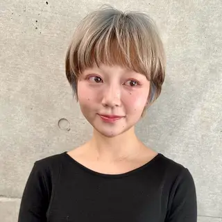 ショート カラー ハイトーンカラー/ さらさのヘアスタイル