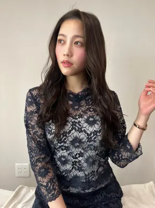 ロング カラー パーマ ヘアアレンジ メンズ miho 🫧sheerカラーのヘアスタイル