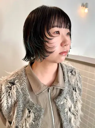 ミディアム カラー デザイン/レイヤー Kaito🐩/栄のヘアスタイル