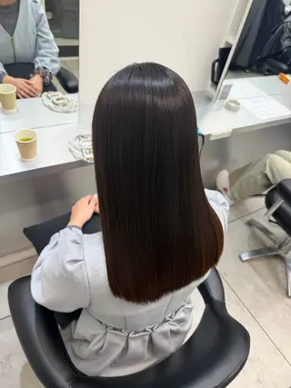 ロング 艶髪/縮毛矯正/ Core mikuaのヘアスタイル