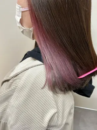 セミロング カラー 西 めぐみのヘアスタイル