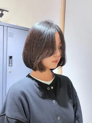 ショート MINX The pass所属・透明感ケアカラー/ レイヤー/ryokaのヘアスタイル