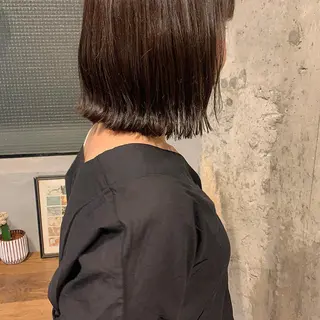 ショート カラー 西山 紗耶香🪽 透明感カラー/ボブのヘアスタイル