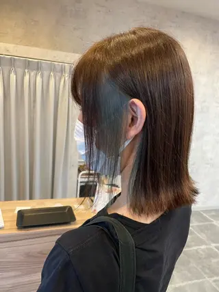 ミディアム カラー 骨格似合わせカット✨ 林 まどかのヘアスタイル