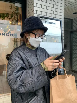 ショート カラー 柔らかブラウン/顔周 りレイヤー♡ユウシのヘアスタイル