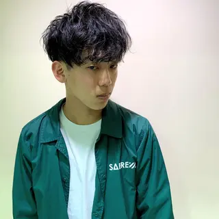 ショート パーマ メンズ 💎✨️NoVal by siestaのヘアスタイル