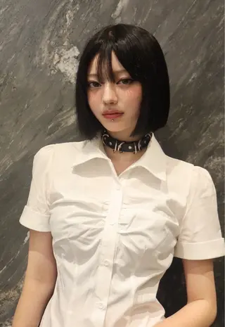 ミディアム レイヤーカット /ハイトーンchaoのヘアスタイル