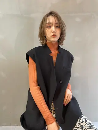 ショート カラー ショート/ボブ/ 心斎橋/宮脇美奈のヘアスタイル