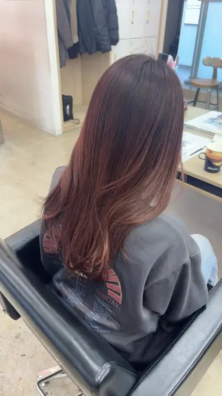 ミディアム カラー 🪽髪質改善ストレー ト🤍美羽🤍のヘアスタイル