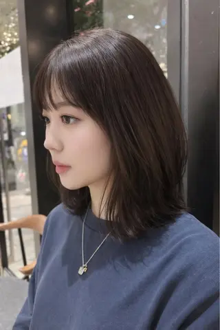 ミディアム GIEN Smart Salon by milbon 西宮ガーデンズ　プラス所属・吉原 星稀のヘアスタイル