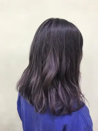 セミロング カラー AMI ウルフパーマ/メンズのヘアスタイル