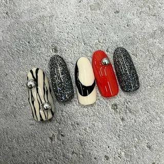 ネイル ⭐︎休業中の練習⭐︎ JNA認定講師髙橋のネイルデザイン