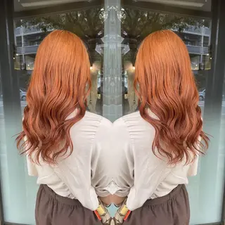 ロング andKおもろまち店 艶ダブルカラー✨のヘアスタイル