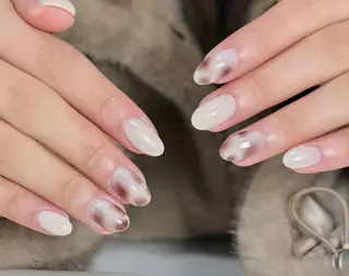 ネイル By moonネイル 🌷ワンホン/韓国風のネイルデザイン