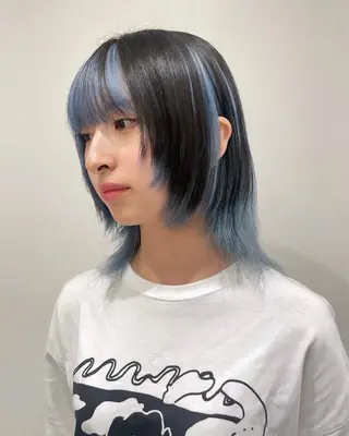 ミディアム GO TODAY SHAiRE SALON 原宿本店所属・REINA/ブリーチ /ハイトーン/原宿のヘアスタイル