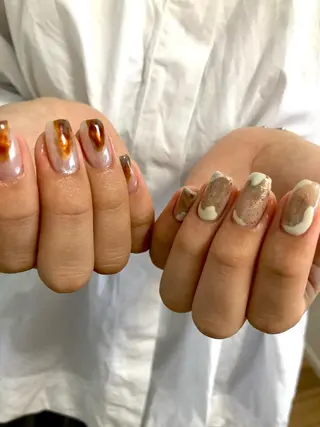 ネイル 黒葛原 めぐみのネイルデザイン