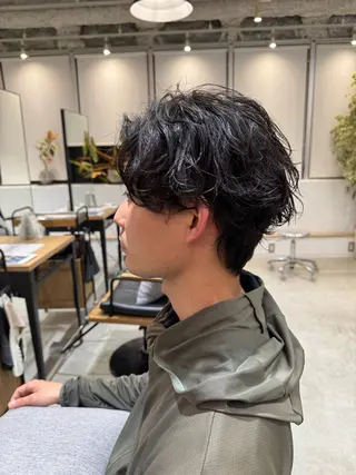 パーマ メンズ 🐋湊 ゆうき /ショートカット🫧のヘアスタイル