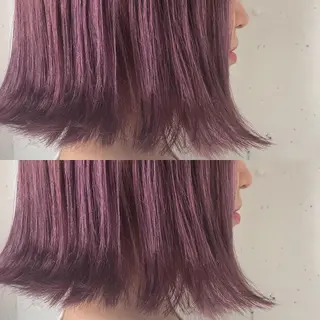 ミディアム カラー パーマ ヘアアレンジ 八巻 晴香のヘアスタイル