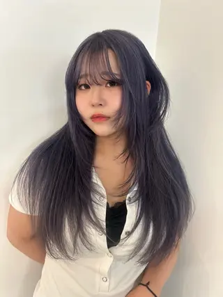 ロング カラー 大阪梅田/ イマムラミヅキのヘアスタイル