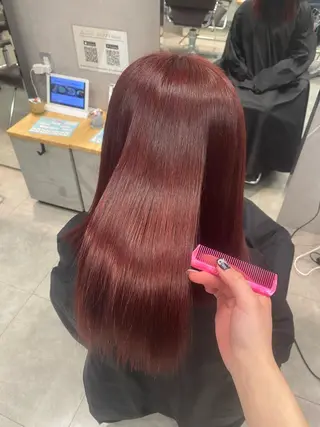 ロング カラー 髪質改善＆トリートメント over hair所沢店所属・韓国風/レイヤー/ 𝑵𝒂𝒏𝒂🩶のヘアスタイル