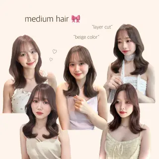 ミディアム ミディアムヘア Chifumiのヘアスタイル