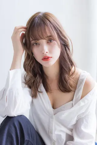 ミディアム カラー パーマ カラー系/カット特化 🟠オオタキマサシのヘアスタイル