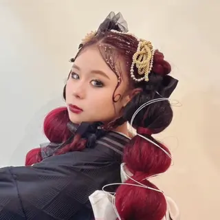 ロング ヘアアレンジ 古沢 みづきのヘアスタイル