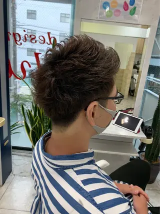 ショート メンズ カラー特化サロン ピリナ相武台前のヘアスタイル