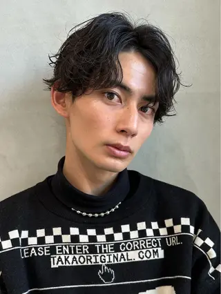 ショート パーマ メンズ 松下 友希 【fifth】のヘアスタイル