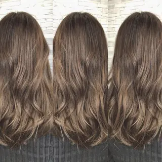 セミロング 福森 みずきのヘアスタイル