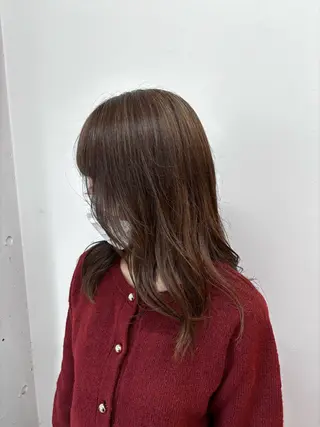 セミロング みぞぐち じゅりのヘアスタイル