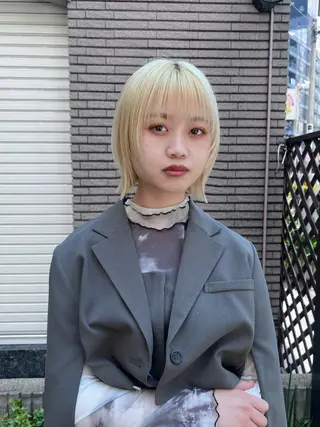 ショート 中田 姫歌のヘアスタイル