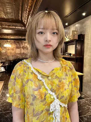 ショート カラー haco＋所属・圧倒的デザイン力 店長🎨RENAのヘアスタイル