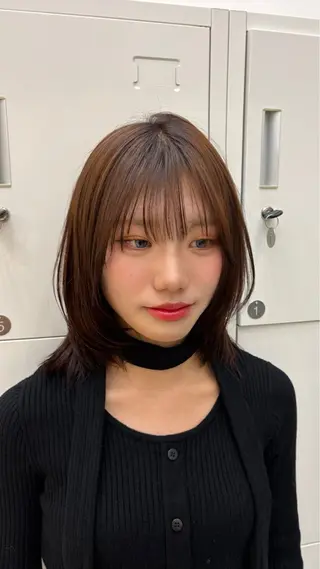 ミディアム 彦坂 柚羽のヘアスタイル