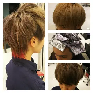 ショート カラー メンズ 山田 憲のヘアスタイル