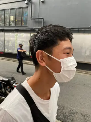 メンズ メンズブリーチカラー /パーマ ごーた立川のヘアスタイル