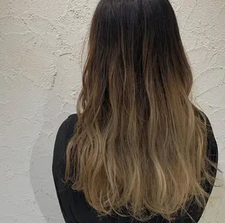 セミロング カラー 髪質改善色素改善特化 keiのヘアスタイル