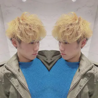 ショート カラー メンズ cecil hair所属・重政 和樹のヘアスタイル