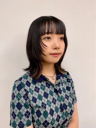 ミディアム カラー Paddle所属・似合わせレイヤー/ レイヤーパーマ/高倉のヘアスタイル