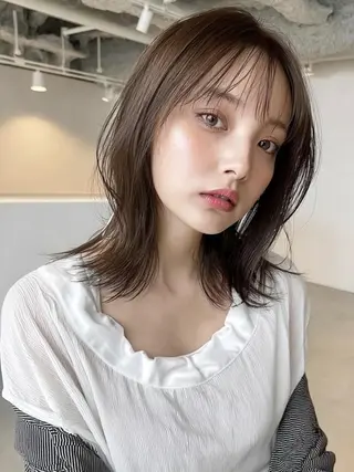 ミディアム 野間 ひなののヘアスタイル